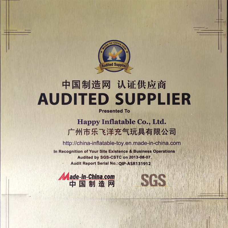 Certificato di fornitore verificato da SGS